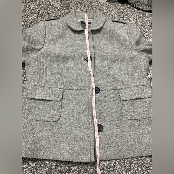 Banana Republic Women’s Gray Wool Career Lightweight Jacket Sz L Winter Business - Picture 8 of 8